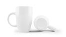 Free White Ceramic Mug Mockup Isolated Psd