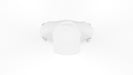Free White Hoodie Mockup Template Isolated, Top View Psd