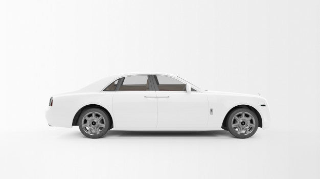 Free White Long Car Psd