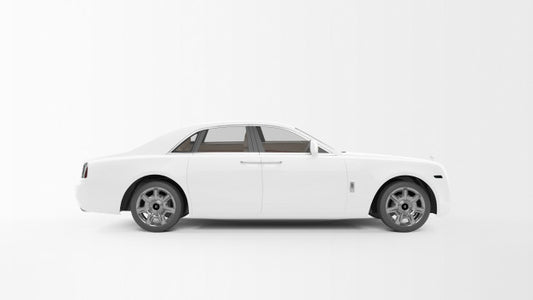 Free White Long Car Psd