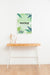 Free White Mock-Up Frame On White Wall Indoors Psd