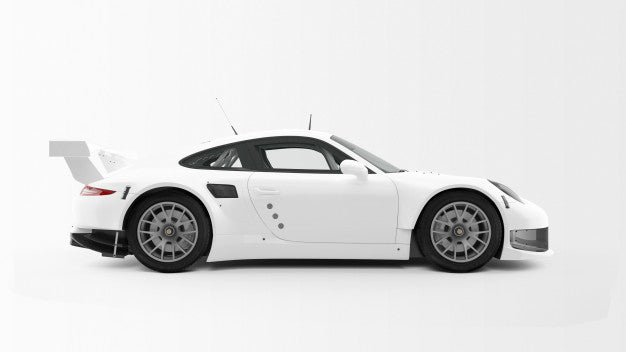 Free White Sport Car Psd