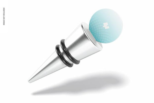Free Wine Stopper Mockup, Floating Psd