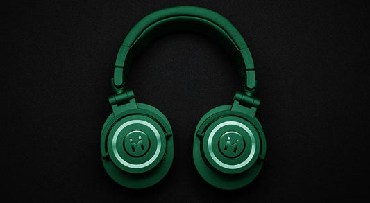 Free Wireless Headphone Logo Mockup Psd