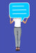Free Woman Holding A Speech Bubble