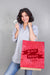 Free Woman Holding Shopping Bag Mockup With Black Friday Concept Psd