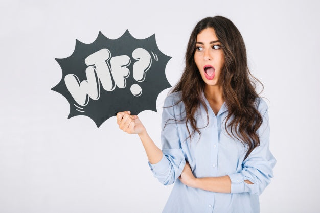 Free Woman Holding Speech Bubble Slate Psd
