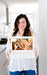Free Woman In Kitchen Presenting Laptop Mockup Psd