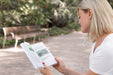 Free Woman On Street Reading Book Psd