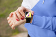 Free Woman With Hoodie Checking Watch Psd