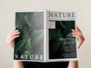 Free Womans Hand Holding A Nature Magazine Mock Up Psd