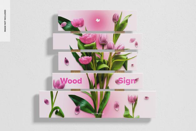 Free Wood Sign Mockup Psd
