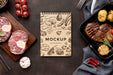 Free Wooden Board With Grilled Meat Mock-Up Psd