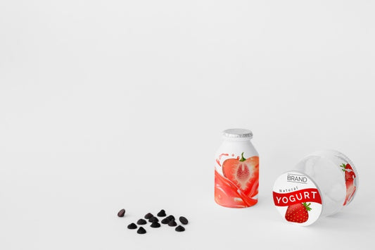 Free Yogurt Cup Mockup Psd
