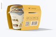 Free Yogurt Cup With Label Mockup Psd